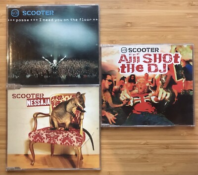 CD Maxi Single x3 Scooter Posse Nessaja Aiii Shot The DJ