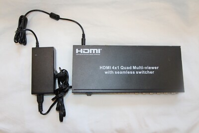 ANEU VIDEO HDMI 4x1 QUAD MULTI VIEWER with SWITCHER