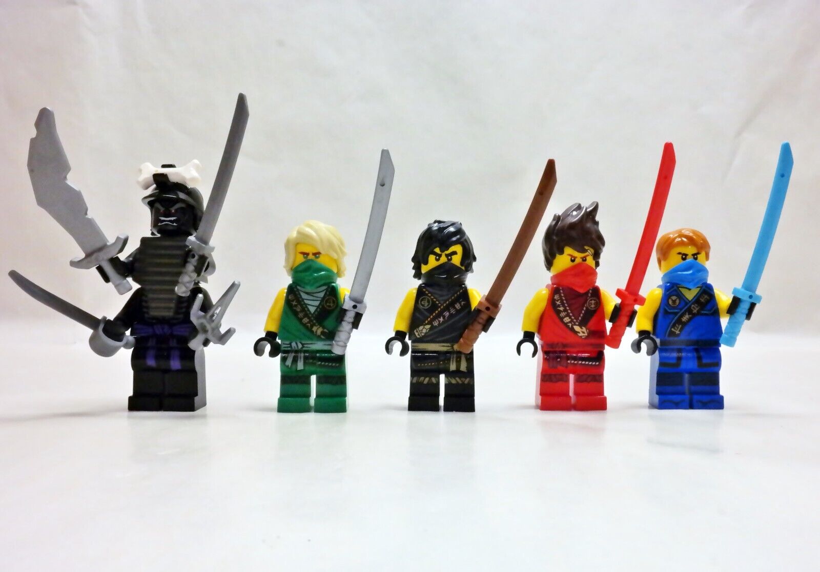 LEGO Ninjago LEGACY rebooted Lloyd, Cole, Kai, 4 arm Garmadon, Jay FIGURES 71699