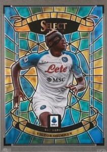 2022-23 Panini Select Serie A Victor Osimhen #24 SSC Neapel Stained Glass SSP