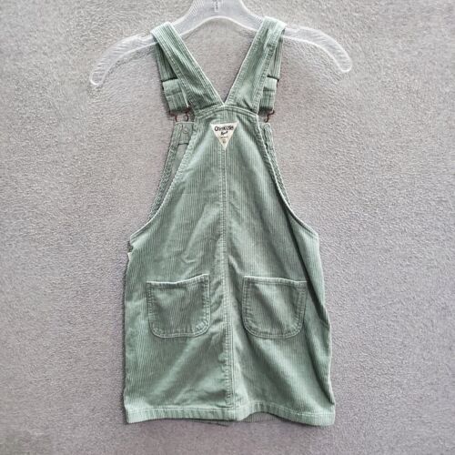 Oshkosh Girl Dress 10 Green Corduroy Overalls NWT - Picture 5 of 9