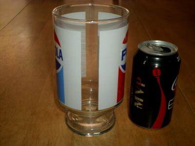 PEPSI-COLA, [JUMBO SIZED], Tall Glass Drink Glass, VINTAGE #1970's yrs. |  eBay