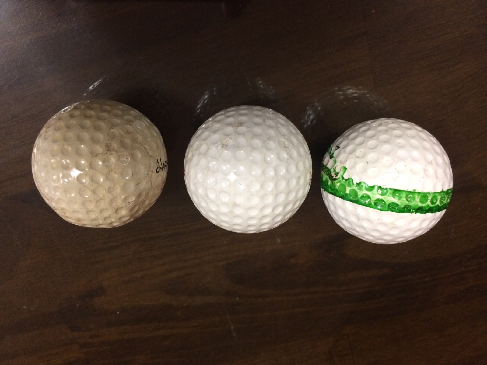 3 Vintage Hogan Golf Balls