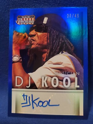 2015 Panini Americana DJ KOOL BLUE Auto Rap Auto Musician Funk Master 20/49