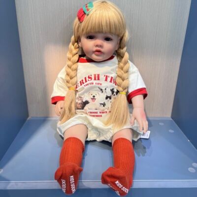 Lifelike Reborn Baby Doll Newborn Toddler Girl Soft Touch Vinyl Cloth Body Veins