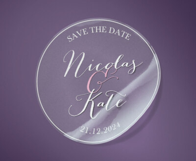 Custom Clear Stickers Logo Round Any Shapes Invation Wedding Label Printing