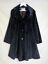 miniatuur 1 - Vintage Chamonix Damask Velour Swing Coat  - In Black - Size 10/12