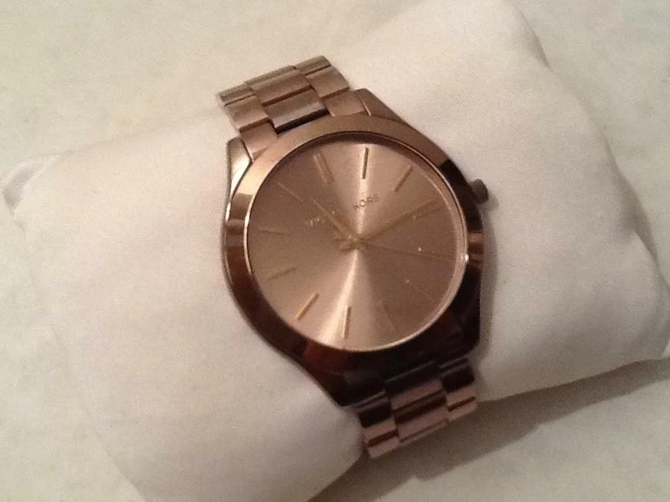 Pre owned Michael Kors Ladies Slim Runaway Watch. Sable Tone. MK 3418