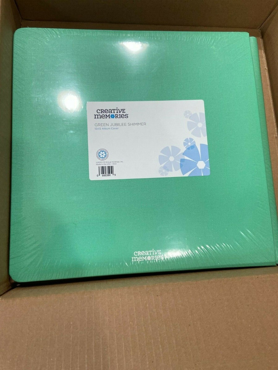 ゆ*ぅ様 Creative Memories 12インチ　台紙,カバー60枚セッ Creative Memories Green Shimmer Jubilee 12x12 Album Cover