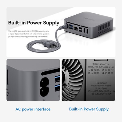 OUMAX N Intel Alder Lake N95 4C/4T DDR4 3200MHz 8GB+256GB 3.4GHz