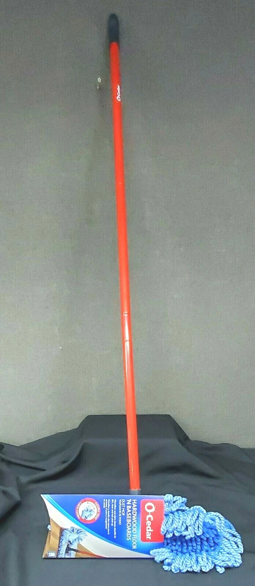 O Cedar Dual Action Microfiber Sweeper Dust Mop w Flexible Head Red Blue NEW