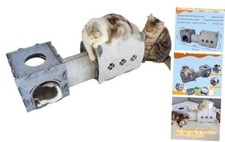 DIY Removable Cat Tunnel Bed, Large Cat Tube Self Cube  Tunnel  Cat House