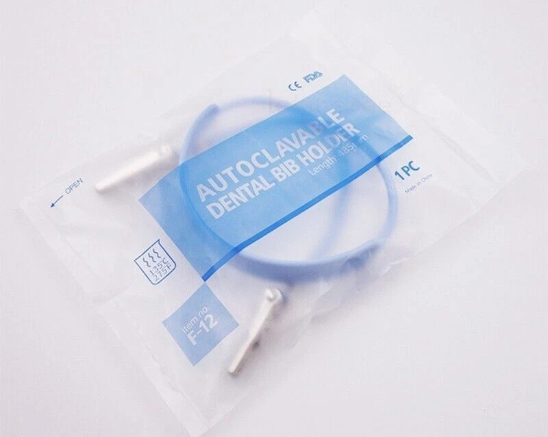 Lote de 5 piezas de clips antideslizantes para baberos de silicona dental 135 °C individuales Foto 4 de 4