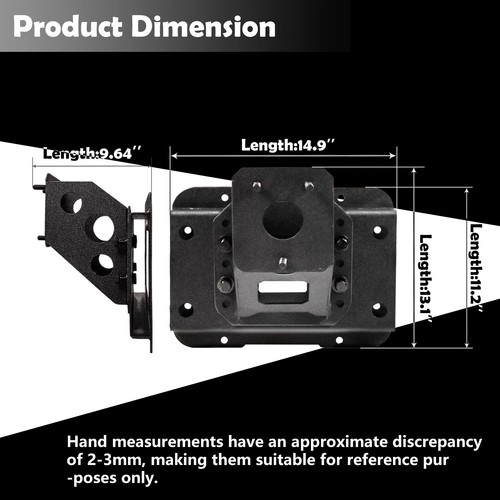 Spare Tire Carrier for 2007-2018 Jeep Wrangler JK JKU Unlimited Adjustable - Picture 5 of 6