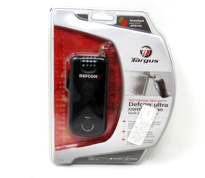 Targus DEFCON 1 Ultra Combination Lock and Alarm Notebook Security  PA400U New