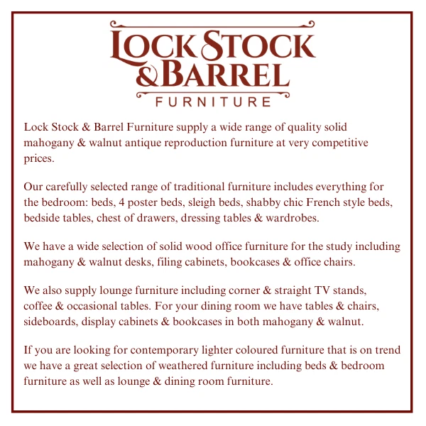 Handcrafted Solid Mahogany Queen Anne Four Poster Canopy Bed Frame B021 - Image 3 of 4