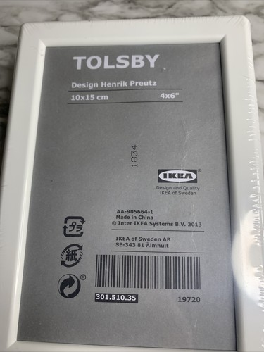 NEW IKEA Tolsby 4 x 6 White 2 Sided Desktop Picture Frame - Picture 2 of 2