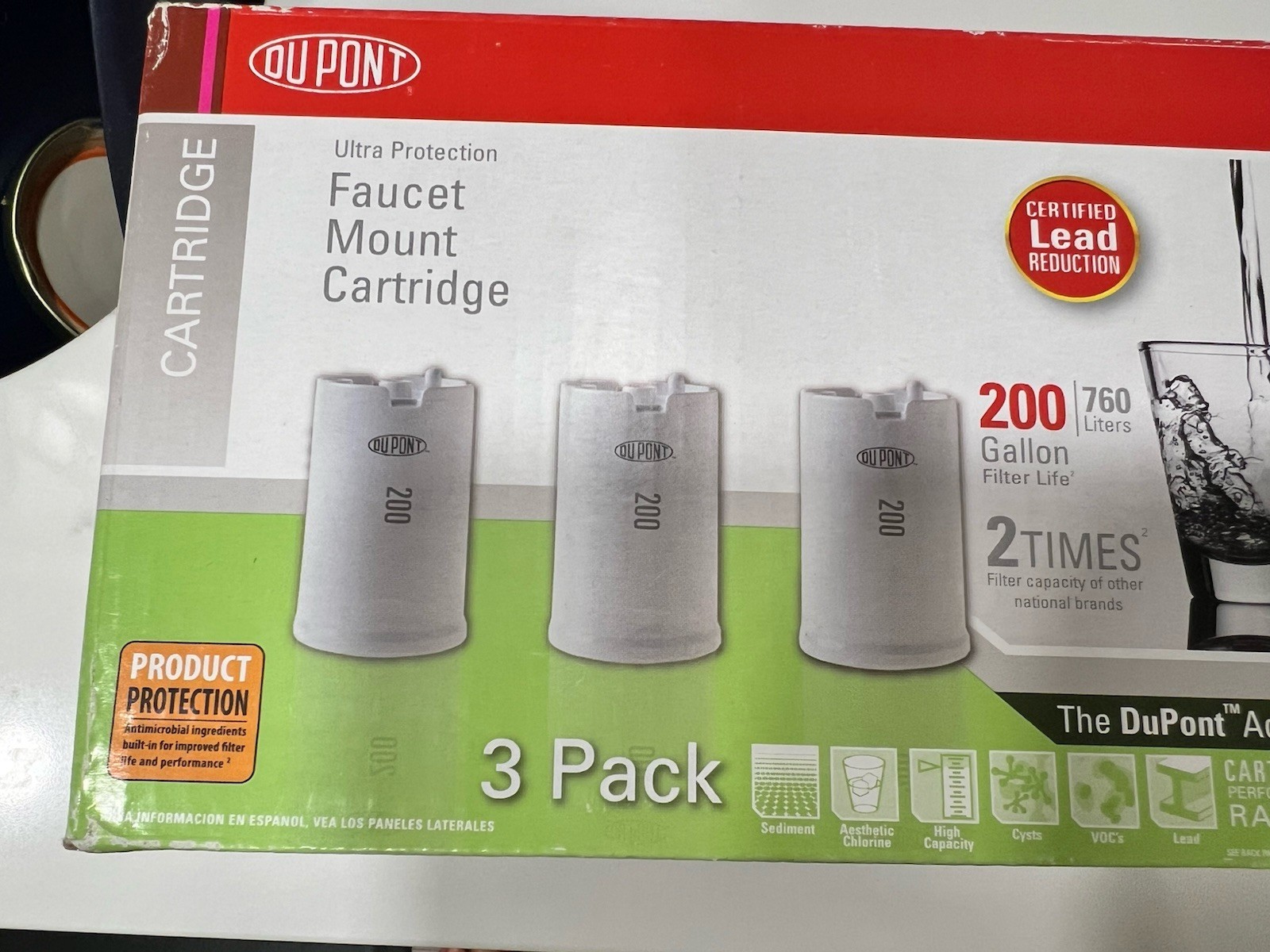 Dupont WFFMC303X faucet mount cartridges 3-pack new replacement