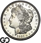 1921 Morgan Silver Dollar Coin, Tough In Proof-Like