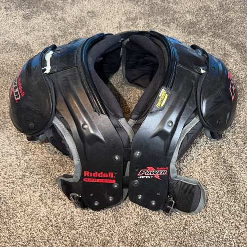 Riddell Power JPK+ X-Small Padded Football Shoulder Pads 2-Strap Black