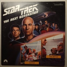STAR TREK THE NEXT GENERATION Episodes 9  10 LaserDisc JUSTICE / THE BATTLE