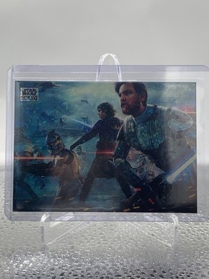 2024 Topps Chrome Galaxy Star Wars #9 Battle Of Kamino Mini Diamond Refractor