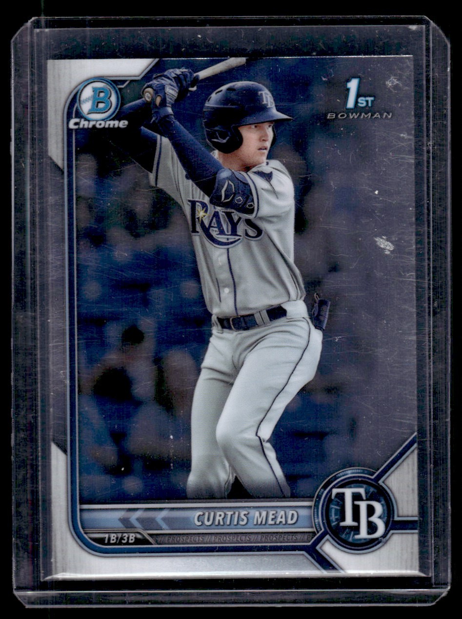 2022 Bowman Sapphire Edition Curtis Mead Tampa Bay Rays #BCP-10