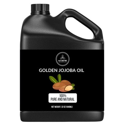 Golden Jojoba Oil 32 oz   100% Pure, ColdPressed Moisturizer for Skin & Hair ...