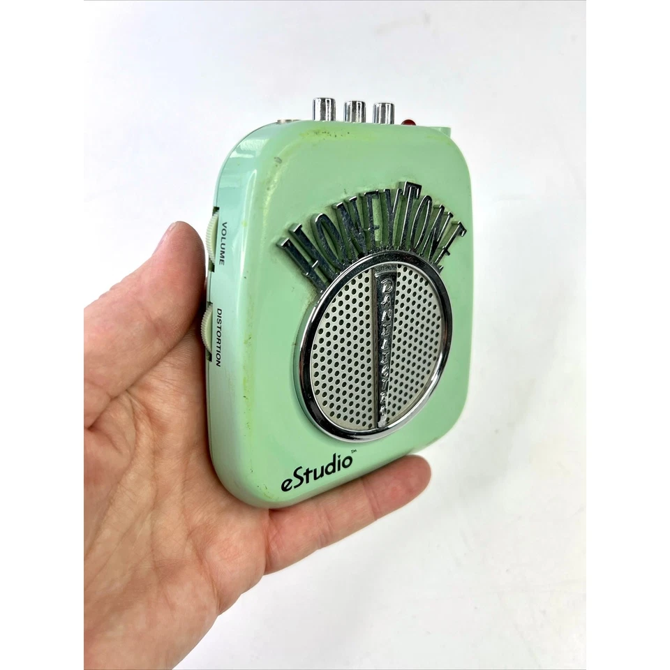 DANELECTRO HONEY TONE  Mini Headphone Amp 4" x 3.5" AQUA 1999 VERY RARE - image 2 of 4