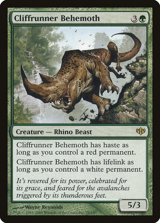 MTG Magic the Gathering Cliffrunner Behemoth (79/147) Conflux MP