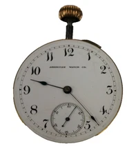 American Watch Company Pocket Watch 17j Movement Dial and Hands