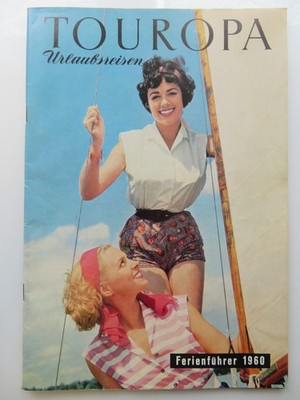 Touropa Urlaubsreisen Ferienführer 1960, 68 Seiten S/W- color