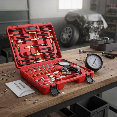 #ad #ad Pro Fuel Injection Pressure Tester Kit 0 140 PSI Accuracy for Modern Mechanics $113.49