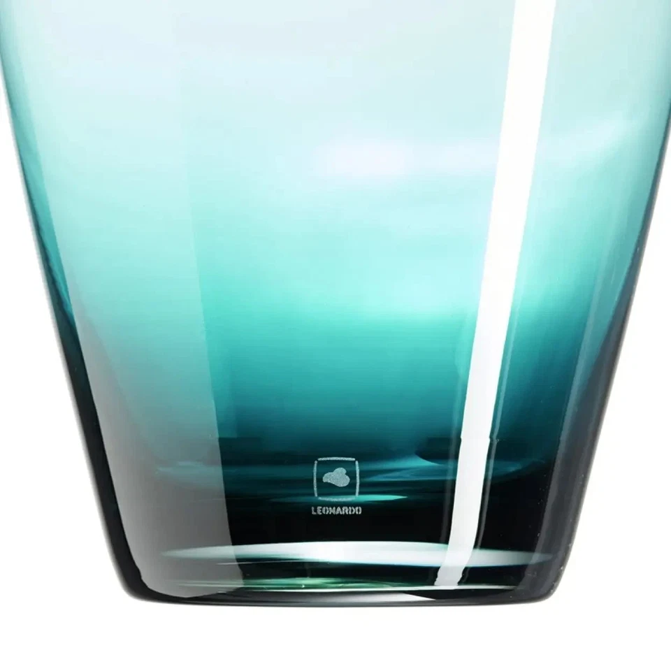 Leonardo Papageno 45cm hoch Vase mit dekorativem Verschluss aus Glas - Türkis - Bild 2 von 4