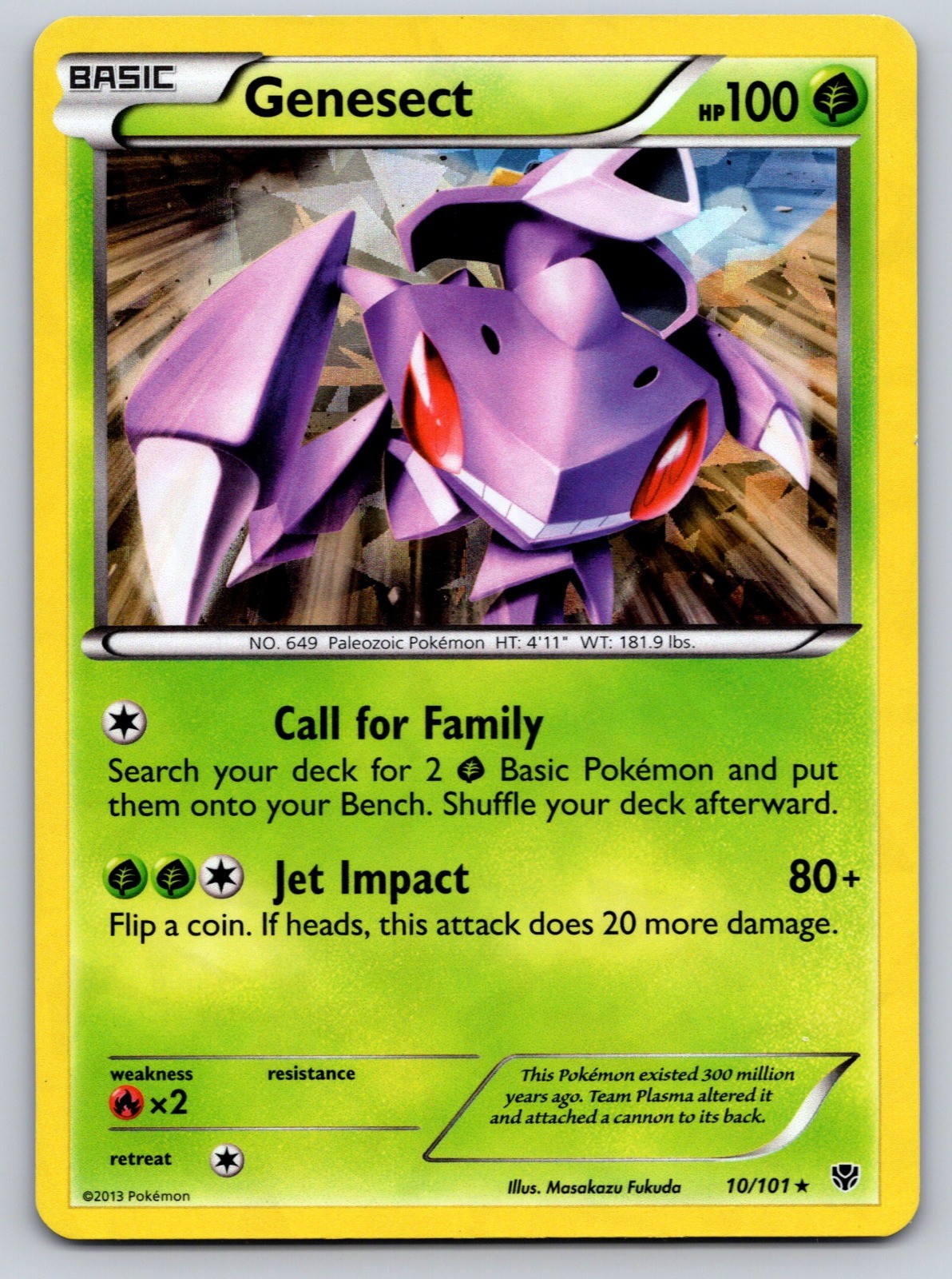 Genesect - 10/101 (BW Plasma Blast) Holo Rare Deck Exclusives 010/101 LP Pokemon