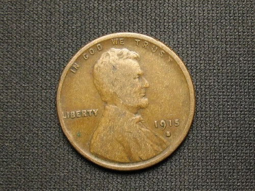 🔥OLD COLLECTIBLE COIN SALE VF 1915 S LINCOLN WHEAT PENNY COPPER CENT 🔥 LOT 75!