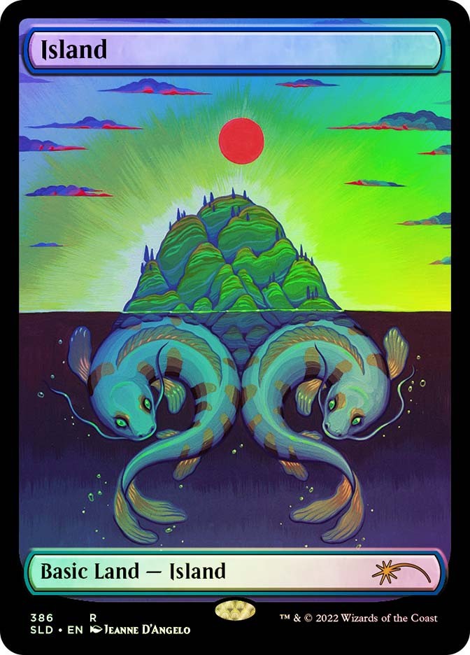 MTG  FOIL Island  Full Art - Secret Lair Drop #386