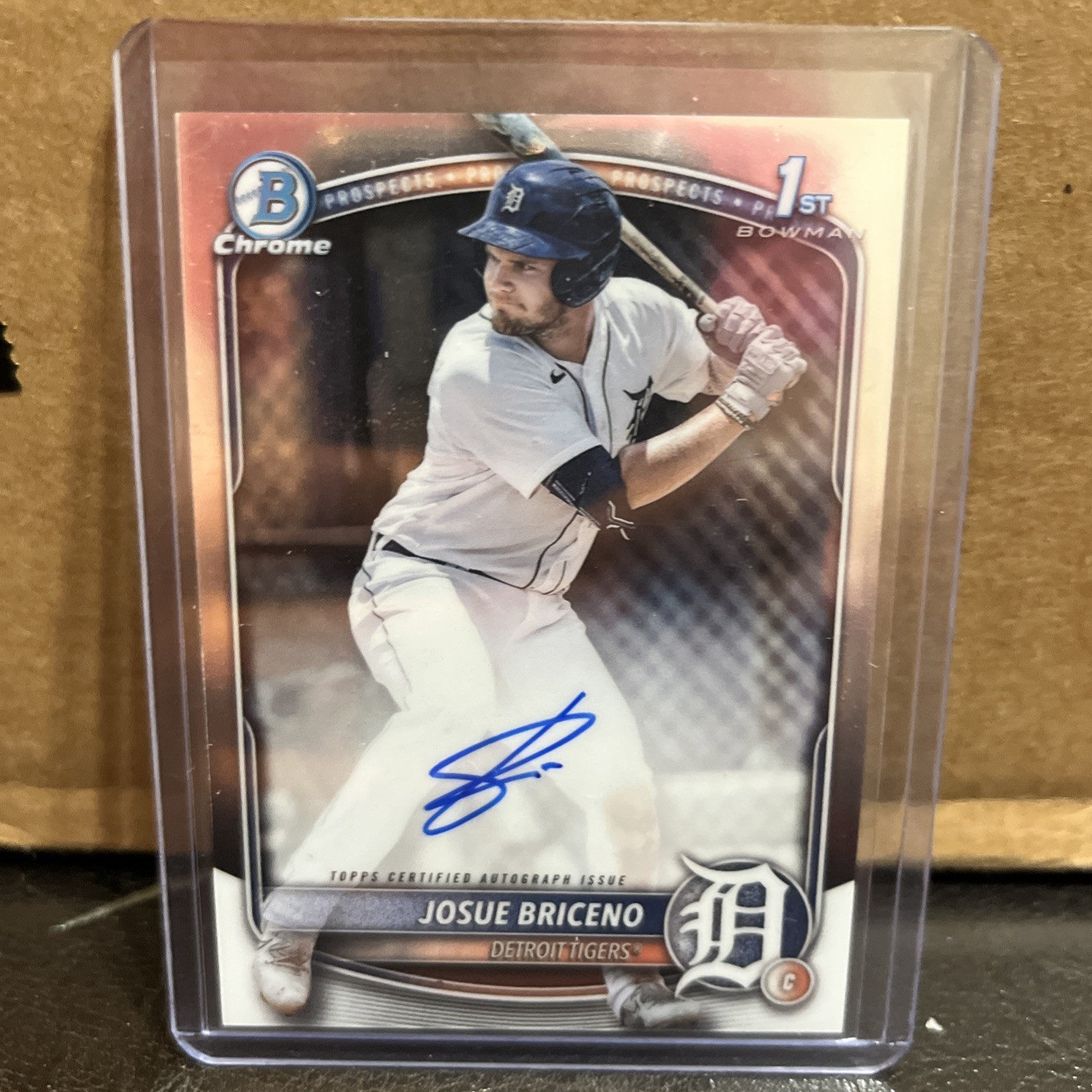 Josue Briceno 2025 1st Bowman Chrome AUTO Prospect AUTOGRAPH Tigers RC HOT!