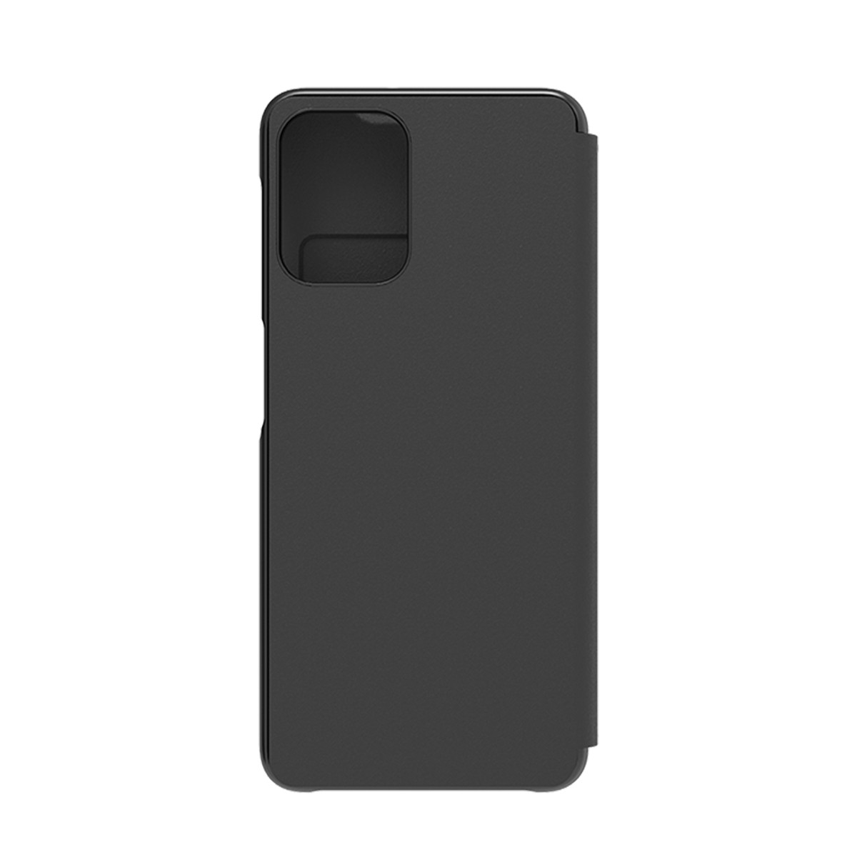 Coque Galaxy A22 4G étui portefeuille noir en simili cuir à rabat