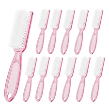 12 Pcs Handle Grip Cleaning Brushes, Hand Fingernail Nail Scrub Manicure Brush P