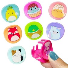 Glam Up Your Look with Squishmallows Butterfly Hair Clips - 8 Cute Hair Set