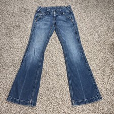 TRUE RELIGION Womens Jeans 28 Fits 29 X 32.5 Sammy Low Rise Flare Y2K USA Made