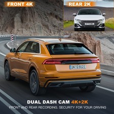 Front And Rear Double Record Tachograph 4K HD