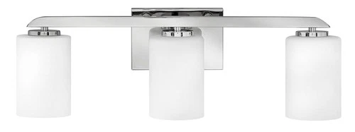 Hinkley Kyra 24"W Polished Nickel 3-Light Bath Light - Picture 8 of 8