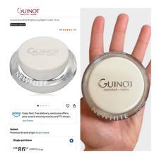 Guinot Newwhite Brightening Night Cream 1.6 oz. New w/seal 