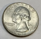Washington Quarter Dollar 1957 Denver-Great Condition    #4