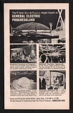 Disney's Carousel of Progress 1964 NY World's Fair Attraction AD GE B&W Vers-A