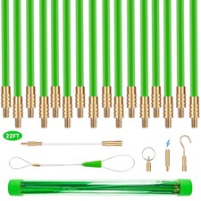 Fish Tape Wire Puller,22FT Fiberglass Fishing Wire, Wire Fishing Tools With 6