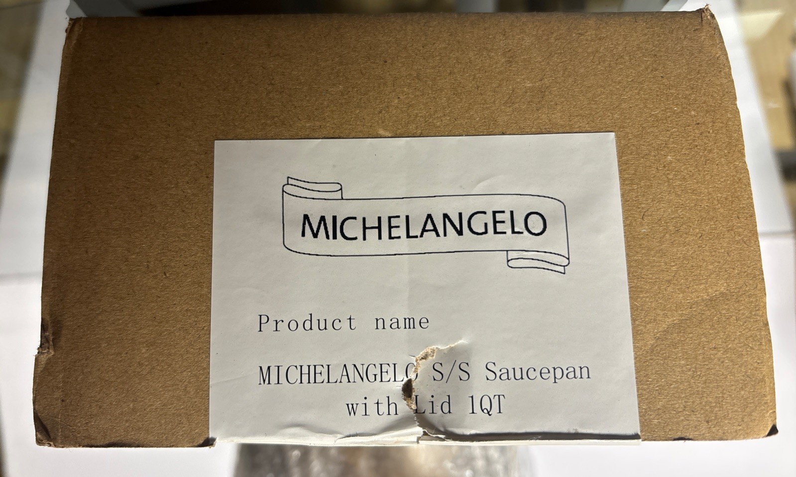 Michelangelo 1 Quart Saucepan Lid Nonstick Ceramic Sauce Pan Stainless Handle
