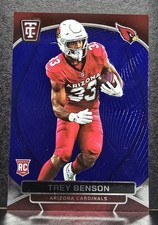 2024 Panini Totally Certified - Trey Benson #169 Mirror Platinum Blue /399 (RC)